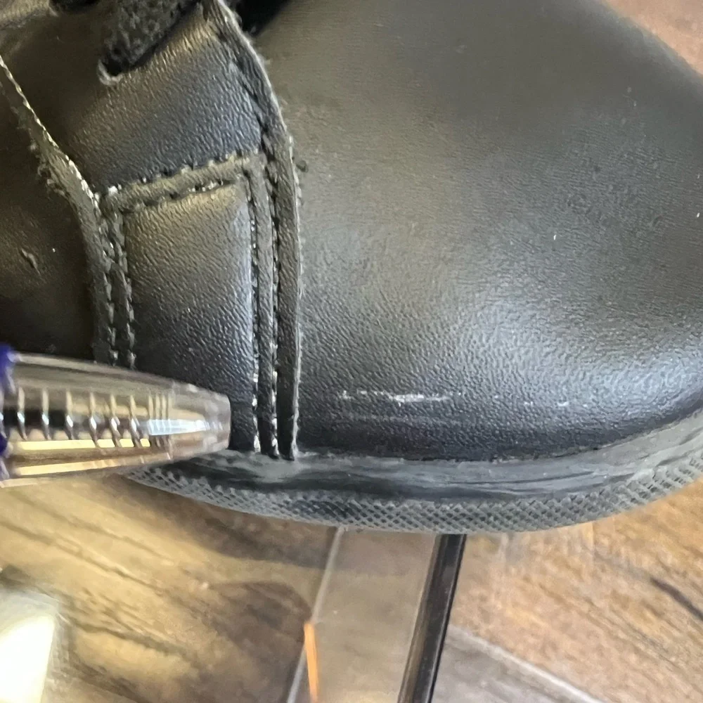 Lacoste Men's Power Court Leather Sneakers  Size Men’s 12.5 Color Black
